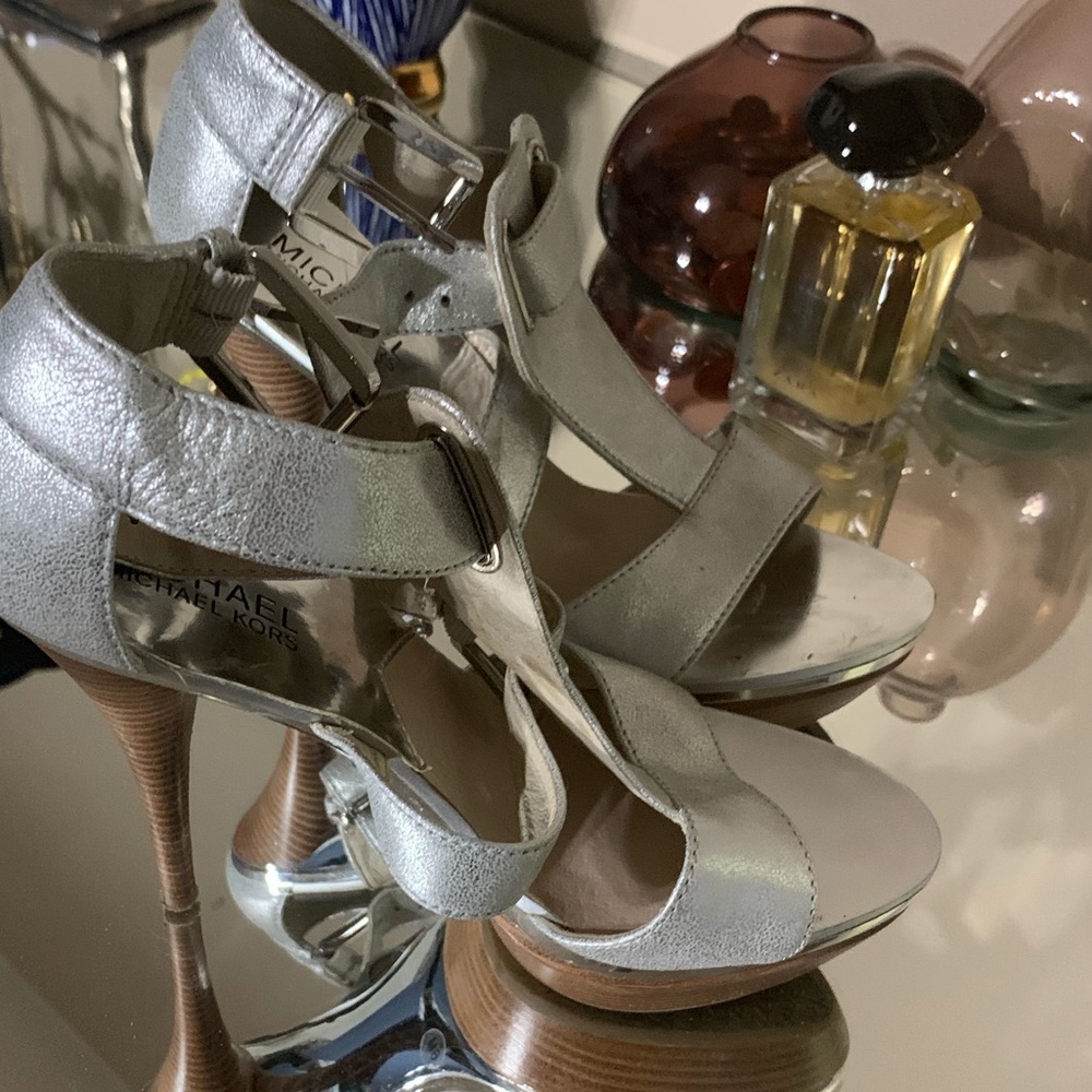 Michael Kors Metallic Heels